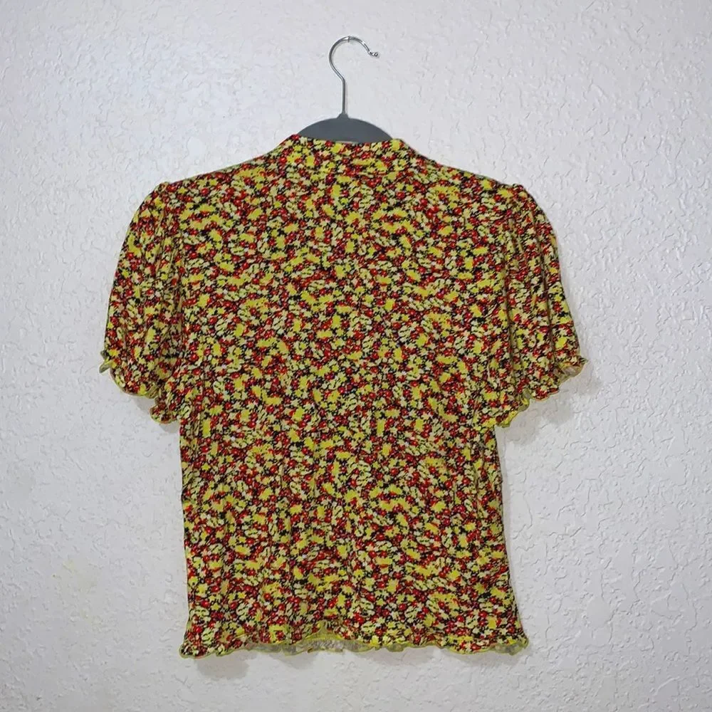 Bar III  blouse floral size large - Picture 2 of 16
